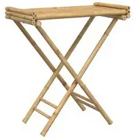 vidaXL Table à plateau pliante 70,5x42,5x80 cm bambou