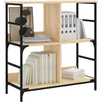 vidaXL Bibliothèque Chêne Sonoma 78,5x33x153 Cm Bois D'ingénierie