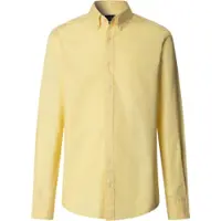 Hackett pour homme. HM3010539 Chemise de tailleur de coupe Oxford jaune (S), Casuel, Fête, Coton, Classique, Manche longue