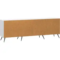 vidaXL Meuble TV blanc 150 x 31 x 50 cm en aggloméré