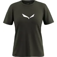 Salewa Solidlogo Dri-release Short Sleeve T-shirt Vert L Femme