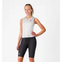 Castelli Integral Free Sanremo 3 Sleeveless Trisuit Blanc,Noir L Femme