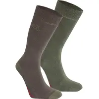 Craghoppers Nosilife Twin Pack Half Long Socks Vert EU 36-38