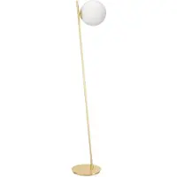 Eglo Lampadaire Rondo 4 or avec sphère blanche