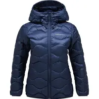 Peak Performance - Doudoune en duvet à capuche - W Helium Down Hood Jacket Blue Shadow pour Femme - Taille S - Navy