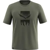 Salewa Eagle 3cime Short Sleeve T-shirt Vert L Homme