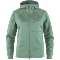 Fjall Raven - Polaire de randonnée - Abisko Grid Fleece Hoodie W Patina Green pour Femme - Taille XS - Vert