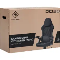 Deltaco DC130 Chaise de jeu Soft Woven Mesh noir (GAM-180)