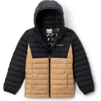 Columbia Doudounes enfants POWDER LITE II HOODED JACKET garcons - Beige - 10 ans