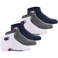 Champion Chaussettes bleu foncé / gris chiné / rouge / blanc