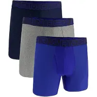 Under Armour Hommes, Sous-vêtements, Ua Performance Tech - Solid 6 In 3pk, Multicolore, (M, Lot de 3)