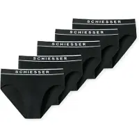 Schiesser Slip noir / blanc