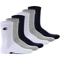 Champion Chaussettes bleu marine / gris chiné / rouge / blanc