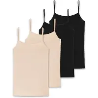 Schiesser Maillot de corps beige / noir