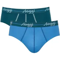 Sloggi Slip bleu ciel / pétrole / menthe