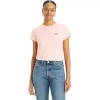 Levi's T-shirt rose pastel / rouge rubis / blanc