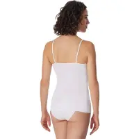 Schiesser Maillot de corps noir / blanc cassé