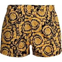 Versace Shorts de bain jaune / noir