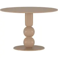 Venture Home Table à manger ronde Boule Beige