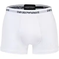 Emporio Armani pour homme. EM000259_AF14132 Set 3 Boxers en maille élastique de coton Essential blanc (XL), Homewear