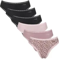 Sloggi Slip marron / mauve / rose / rose ancienne / noir