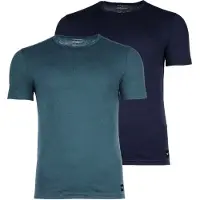 Emporio Armani pour homme. EM000391_AF20673 Set 2 T-shirts Essential Logolabel bleu, marine (L), Homewear, Coton, Manche courte