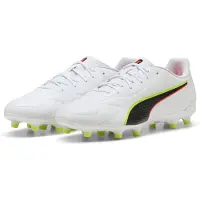 Puma Chaussure de foot 'KING 20 PLAY' jaune / rouge / noir / blanc