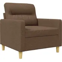 vidaXL Fauteuil Marron 60 cm Tissu