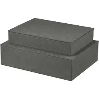 Blomus SAHLA Aufbewahrungsbox pewter 2tlg (30 cm, 2x)