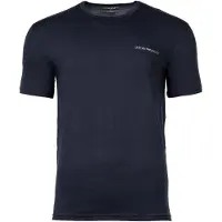 Emporio Armani T-Shirt bleu foncé / blanc