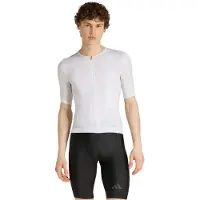 Adidas Tempo Cycling Short Sleeve Jersey Blanc XL Homme