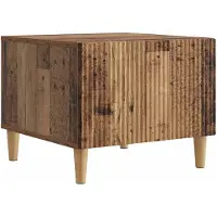 vidaXL Table basse à tiroirs en bois recyclé 49 x 50 x 40 cm Panneau de bois