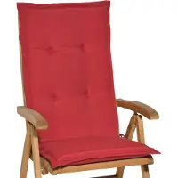 Beautissu Loft HL, 120x50x6 cm, couleur rouille, coussin pour chaise de jardin, pour l'extérieur, résistant aux UV