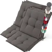 Beautissu Lot de 6 coussins pour chaise longue Sun-NL 105 x 50 x 8 cm Taupe