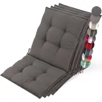 Beautissu Lot de 4 coussins Premium pour chaise basse Sun-NL, 100 x 50 x 8 cm, taupe