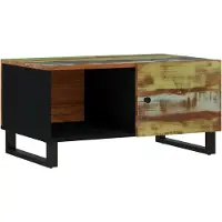 Syfax Table basse 80x50x40 cm Bois de récupération et d'ingénierie