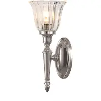 Elstead Lighting Applique de salle de bain Dryden, nickel poli, 1xG9x3W, laiton, dim. : 33x14x14 cm, IP44, Elstead