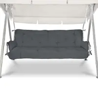 Beautissu , fauteuil suspendu de style Hollywood, housse Flair, dimensions 180x50, couleur gris graphite, coussin et rembourrage