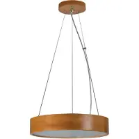 Kanlux S.A. Suspension ronde en bois JASMIN, 20W, , intensité lumineuse variable, chêne doré, E27