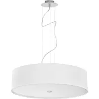 Nowodvorski Lighting Lustre VIVIANE blanc 3xE27x60W en tissu, dimensions : 108x63x63 cm, IP20, Lighting