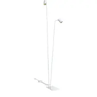 Lyora Lampe de lecture blanche Mono avec de l'or à l'intérieur