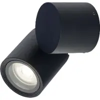 Lyora Applique d'extérieur TUBINGS S noire 1xGU10x35W en aluminium, dimensions : 7,7 x 13,8 x 9 cm, IP54, Lighting