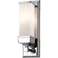 Elstead Lighting Applique de salle de bains Cambridge, chrome poli, 1xG9x3W, laiton, dim. : 36x12x11,2 cm, IP44, Elstead