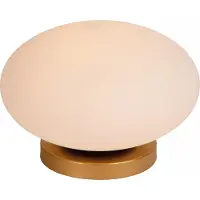 Lucide Lampe de table Elysee Design or avec opale
