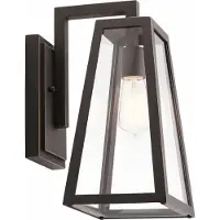 Kichler Applique d'extérieur Delison, bronze foncé, 1xE27x60W, aluminium, dimensions : 35,7 x 20,3 x 25,4 cm, IP44,