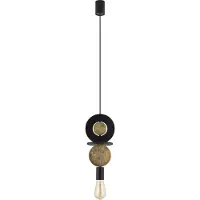 Nowodvorski Lighting Suspension décorative avec éléments en bois 1xE27 25W DROPS WOOD E 11177