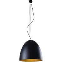 Lyora Lampe suspendue noire Egg L Ø 55 cm