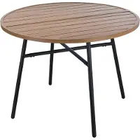 Vdd - Table de jardin - Table d'extérieur - Table ronde - Aluminium - 100 x 73,5cm