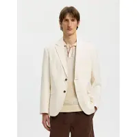 Selected Veste de costume blanc cassé