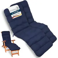 Beautissu 2X Matelas de plage confortable Deckchair, 200x50x8 cm, bleu